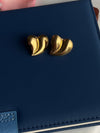 Golden Melt Heart Studs