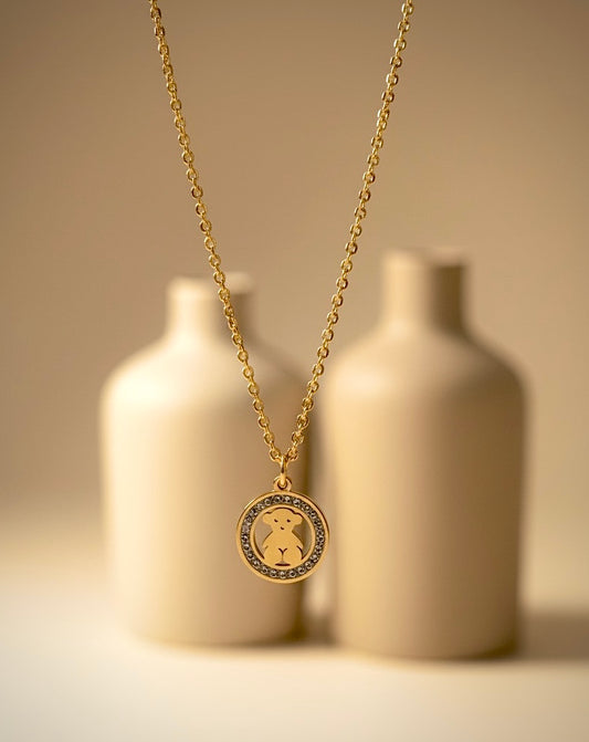 Gold Bear necklace