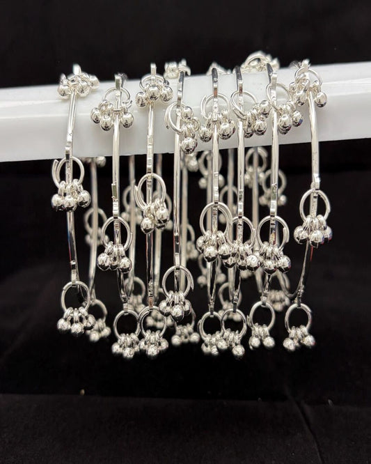 Kashmiri Gold & Silver Floral Bangles