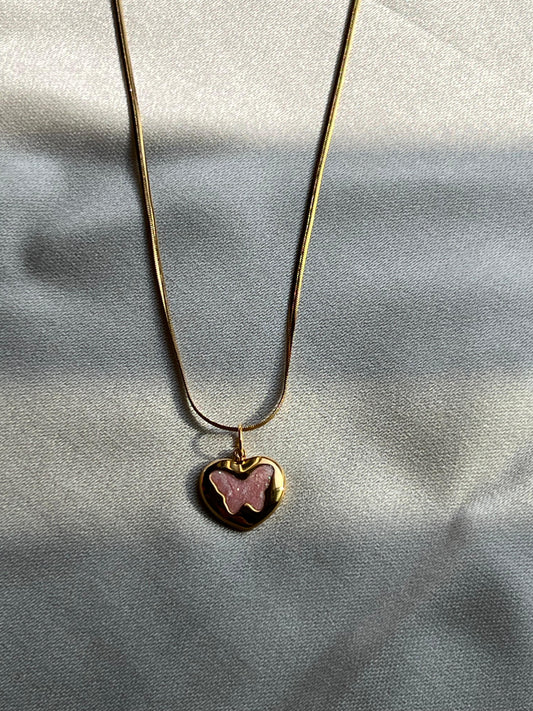 Wings of Love- Butterfly Heart Necklace
