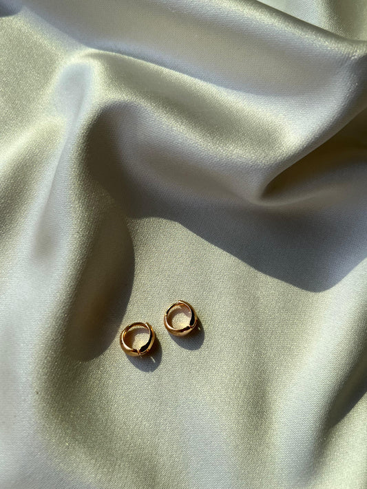 Golden Gleam Mini Hoop Earrings