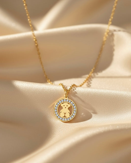 Gold Bear necklace