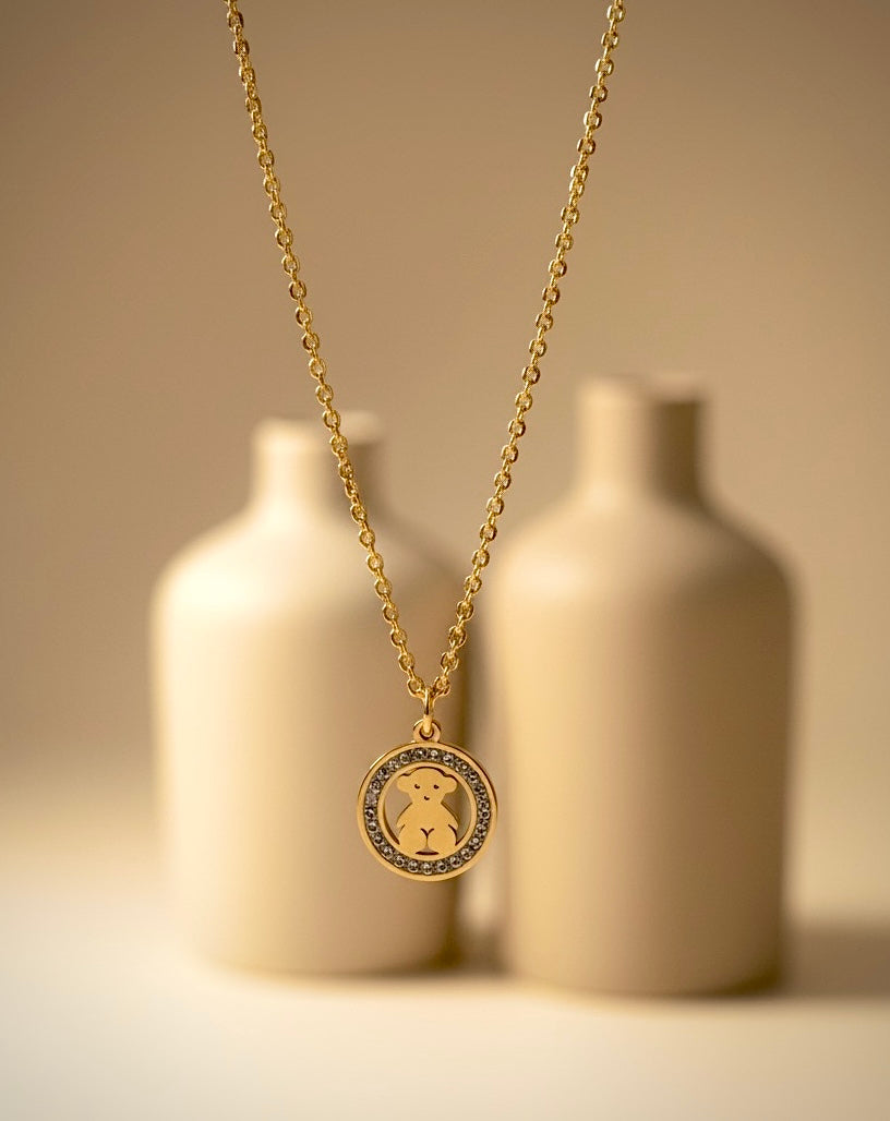 Gold Bear necklace