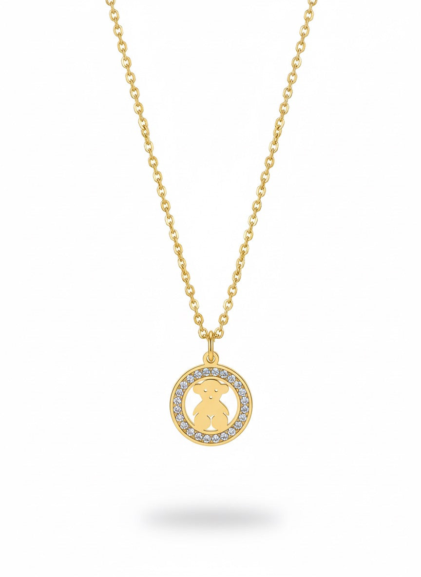 Gold Bear necklace