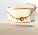 Gold Hearts Knot Pendant