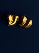 Golden Melt Heart Studs