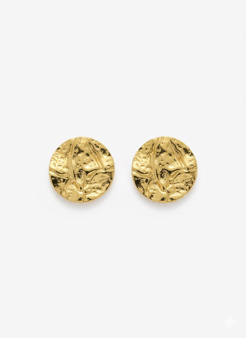 Golden disc studs