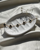 Black Pearl Golden Chain Bracelet