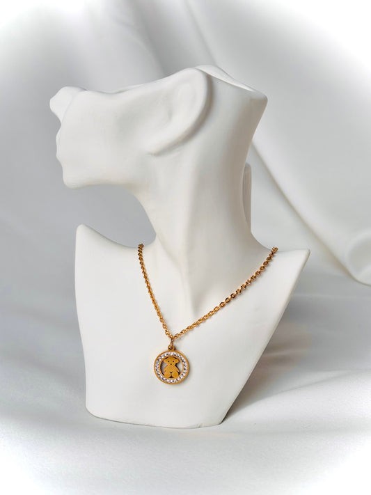 Gold Bear necklace