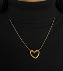 Hollow Glow Heart Necklace