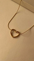 Hollow Glow Heart Necklace