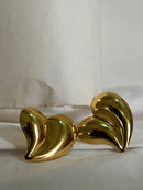 Golden Melt Heart Studs