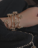 Kashmiri Gold & Silver Floral Bangles