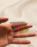Motiyaar Premium Light Multi Color Glass Bangles