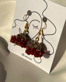 Noor Luxe Crystal Jhumka Earrings Pearl and Festive Colors