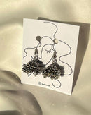 Noor Luxe Crystal Jhumka Earrings Pearl and Festive Colors