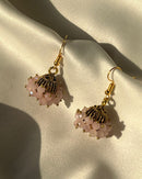 Noor Luxe Crystal Jhumka Earrings Pearl and Festive Colors
