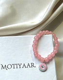 Pink Charm Beaded Bracelet