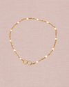 Pearl-Drop Gold Anklet