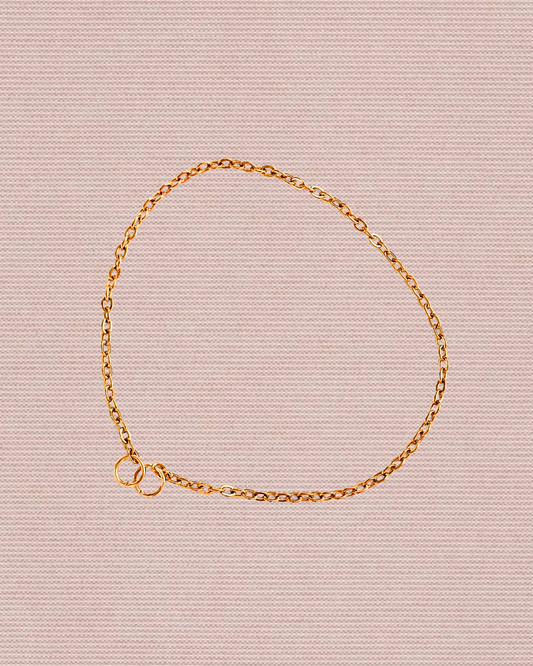 Glimmering Gold Link Anklet