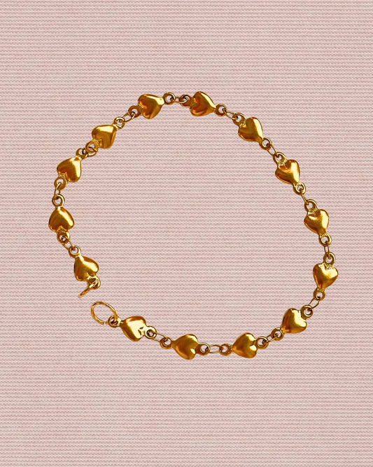 Heart Link Statement Bracelet
