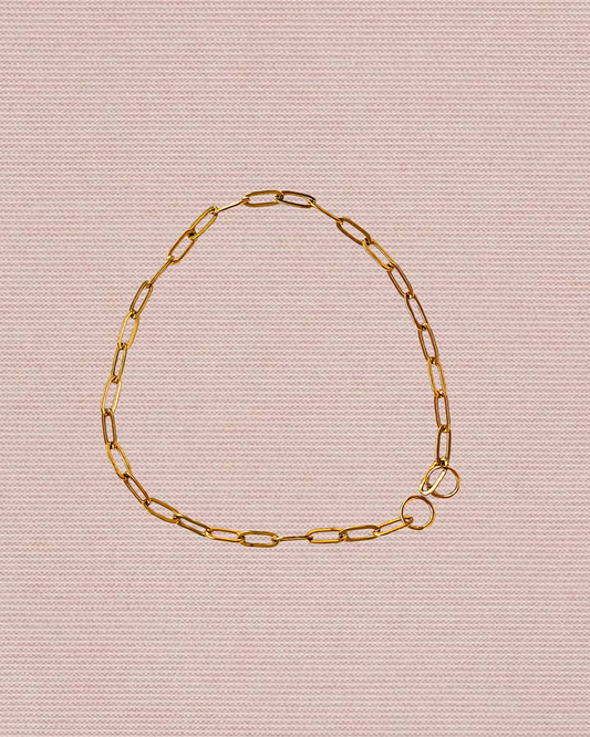 Sleek Paperclip Chain Anklet