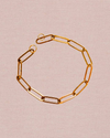 Wide-Link Paperclip Bracelet