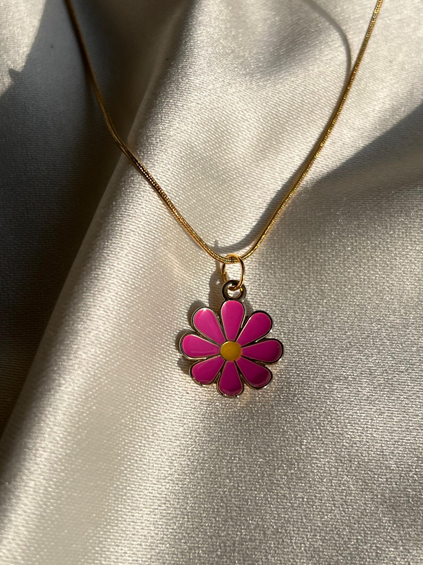 Blush Bloom Charm Necklace