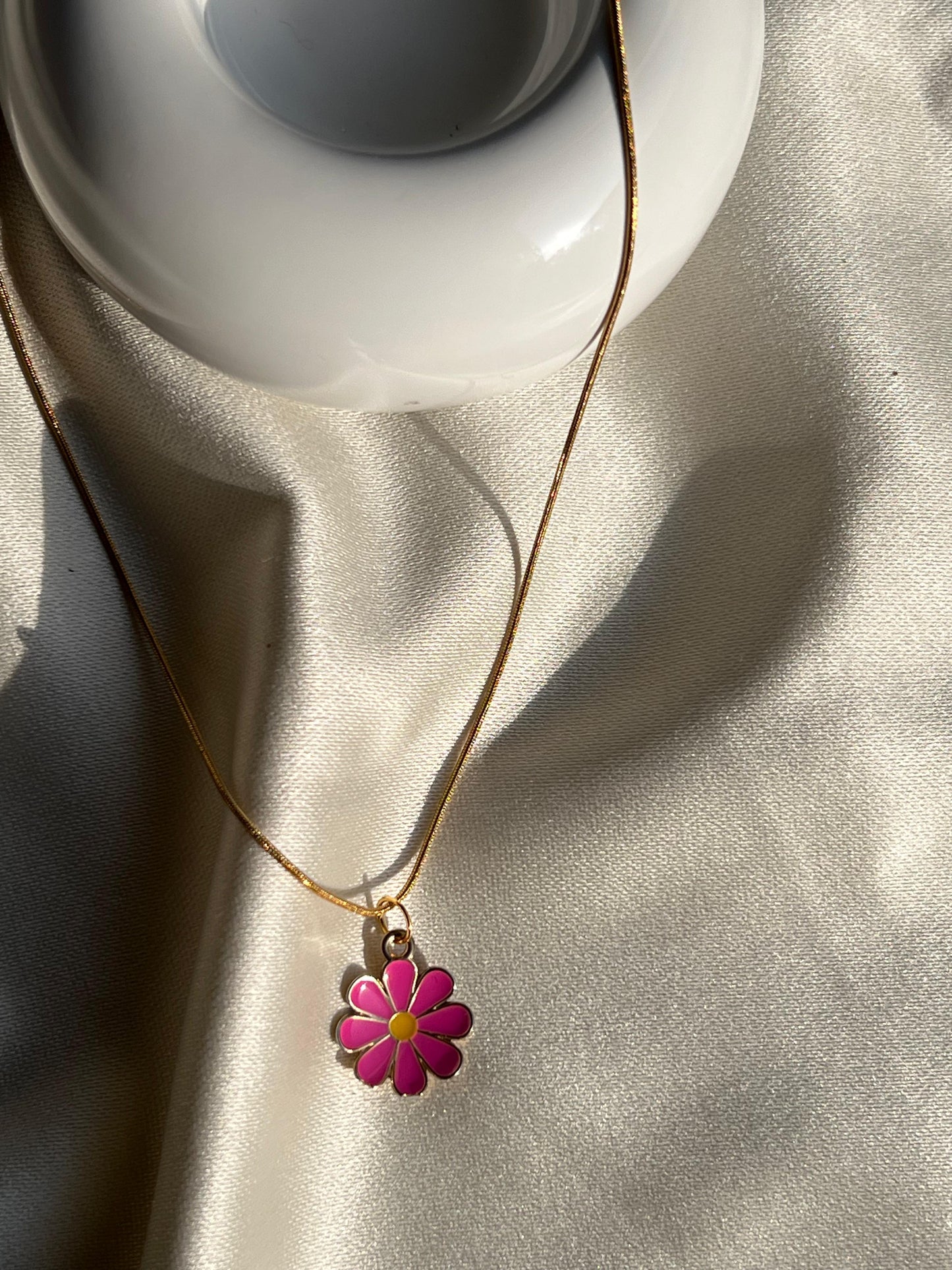 Blush Bloom Charm Necklace