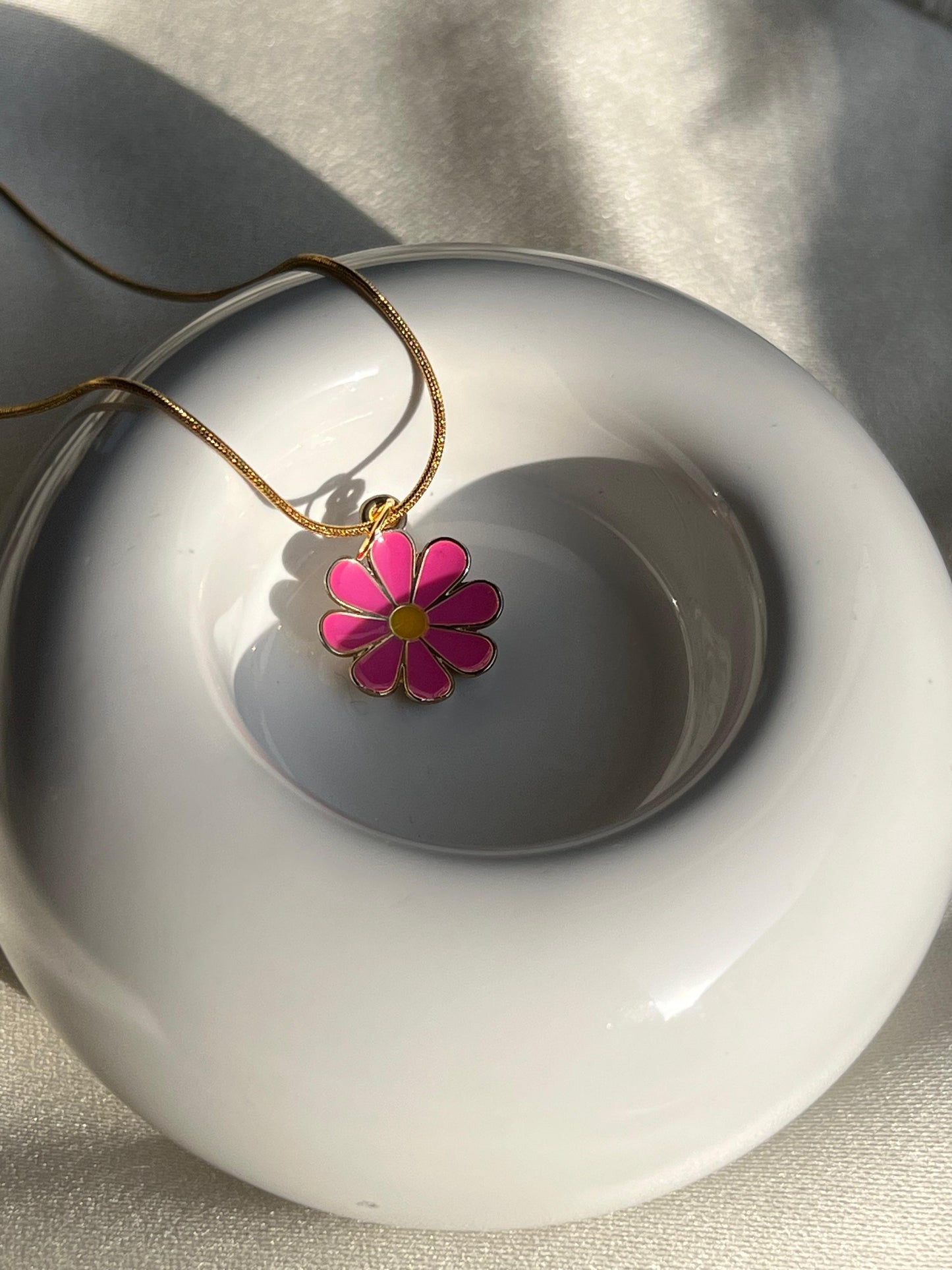 Blush Bloom Charm Necklace