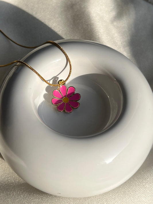 Blush Bloom Charm Necklace