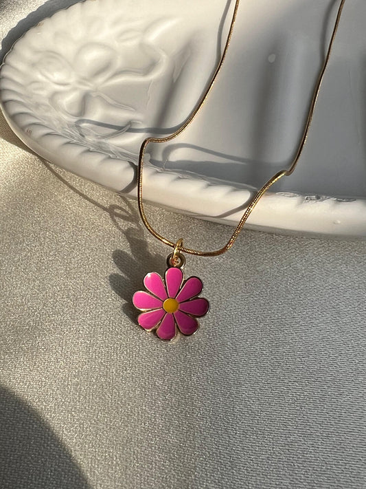 Blush Bloom Charm Necklace