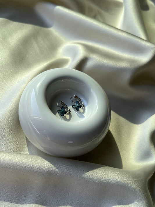 Sky Breeze - Blue Butterfly Earrings