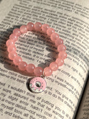 Pink Charm Beaded Bracelet