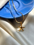 Star fish golden pendant