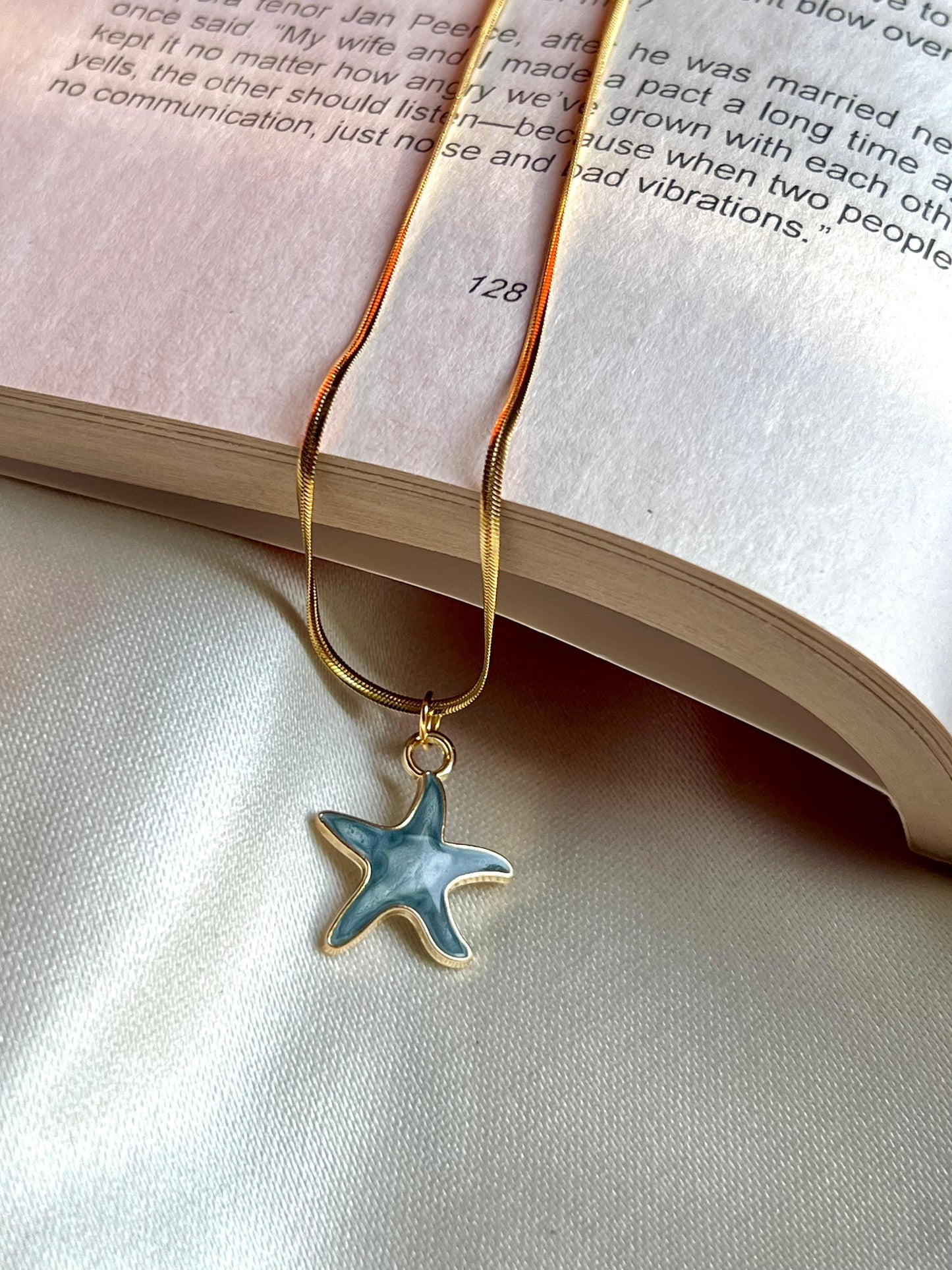 Starfish Blue Pendant
