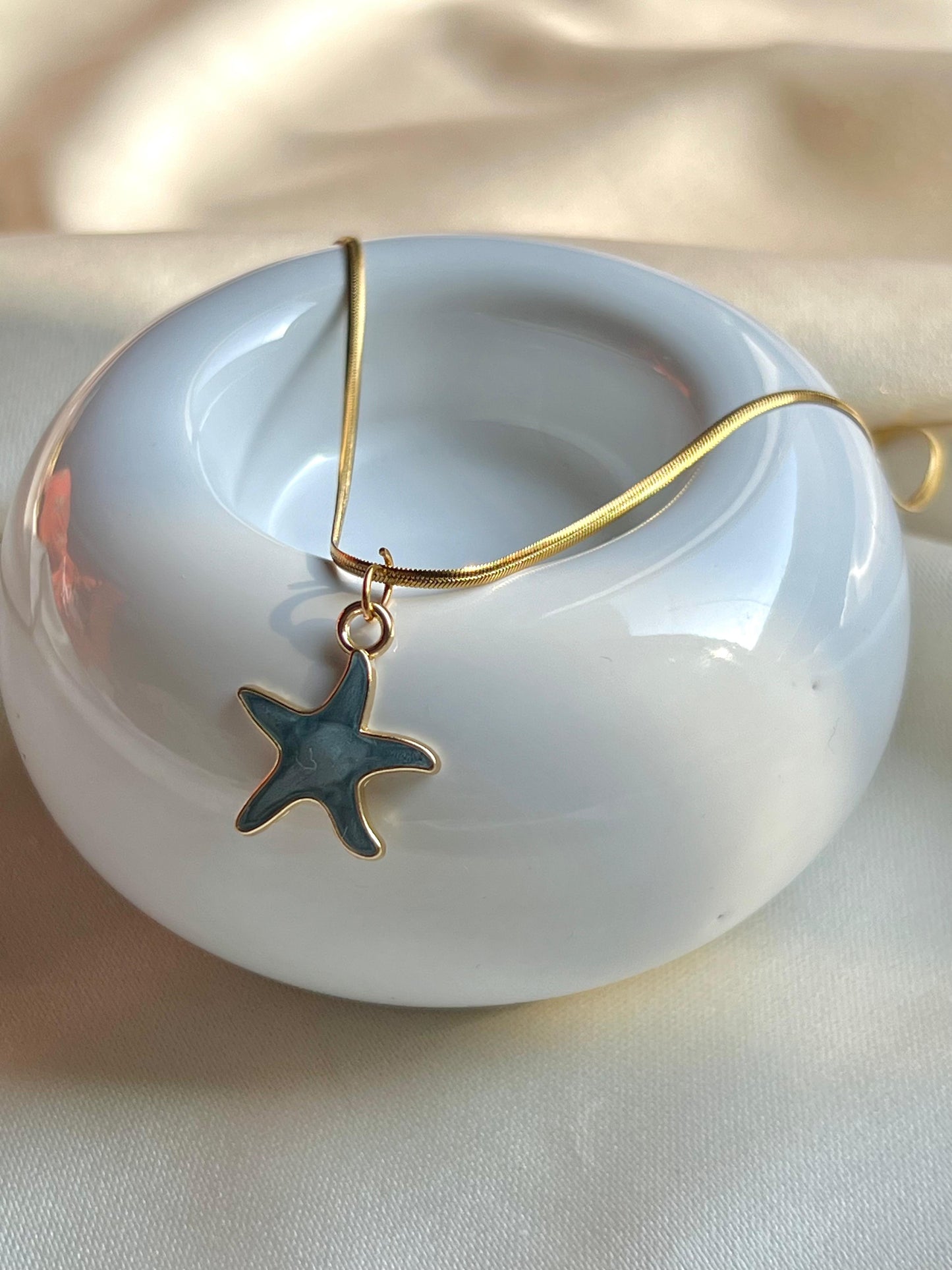 Starfish Blue Pendant