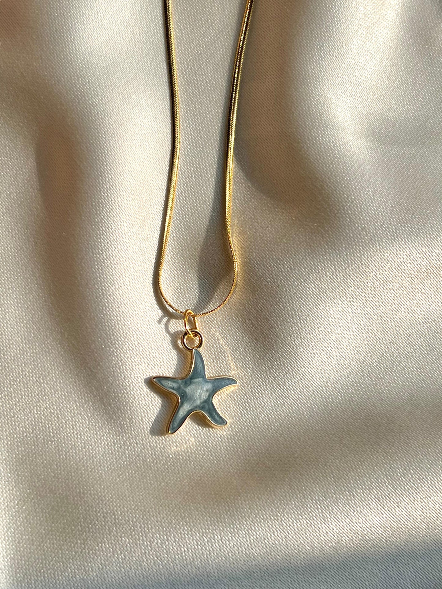 Starfish Blue Pendant