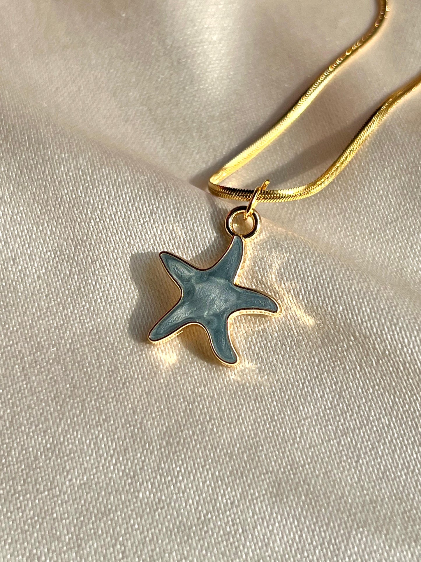 Starfish Blue Pendant