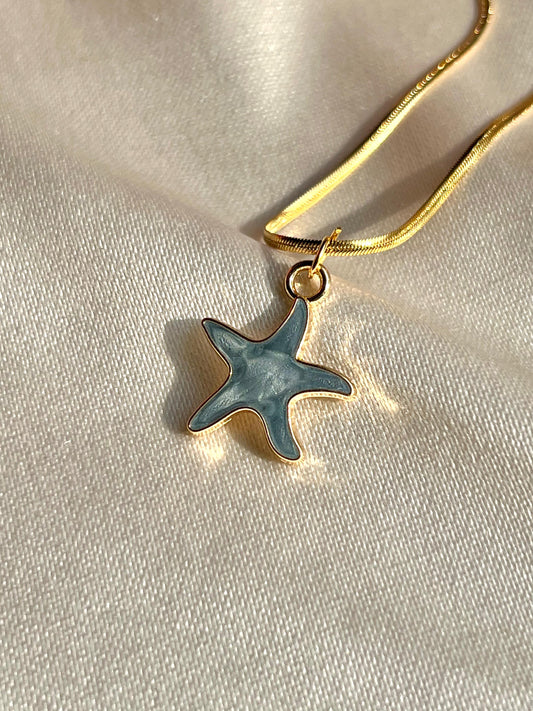 Starfish Blue Pendant