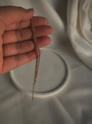 Luxury Double Row Gold Tennis Bracelet with Cubic Zirconia
