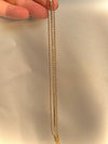 Luxury Double Row Gold Tennis Bracelet with Cubic Zirconia