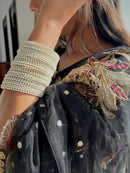Hania Amir Trendy White Pearl Bangles