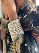 Hania Amir Trendy White Pearl Bangles