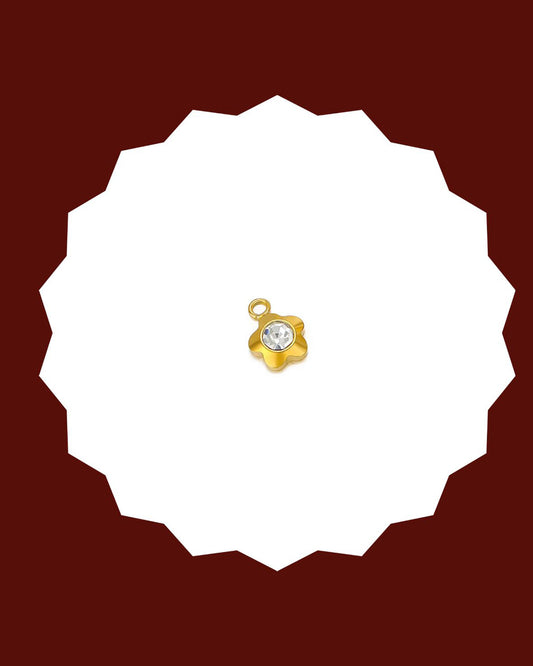 Crystal Flower Charm