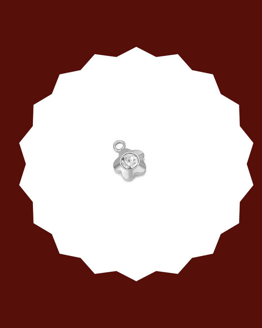 Crystal Flower Charm