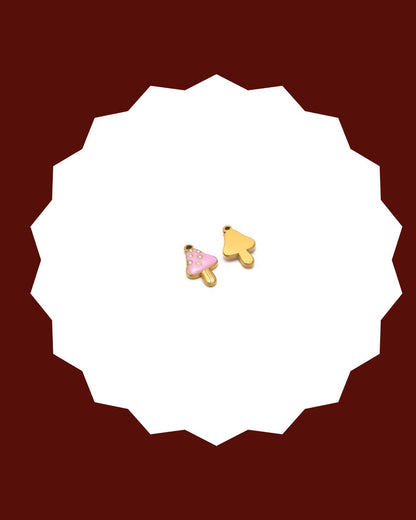 Enamel Mushroom Charm