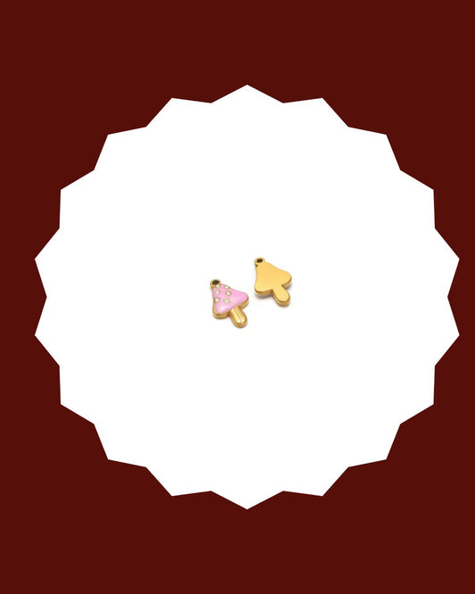 Enamel Mushroom Charm