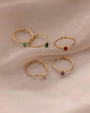 Motiyaar Amoura Heart Stone Ring