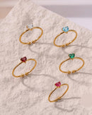 Motiyaar Amoura Heart Stone Ring